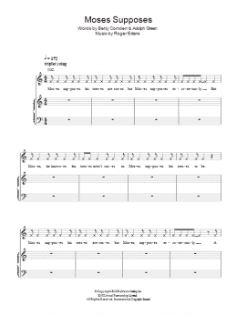 page one of Moses (Piano, Vocal & Guitar Chords)