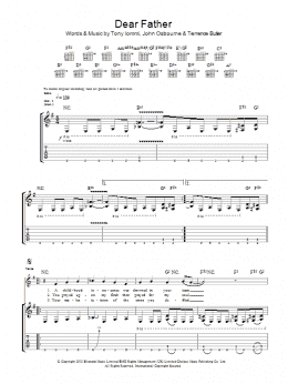 page one of Dear Father (Guitar Tab)