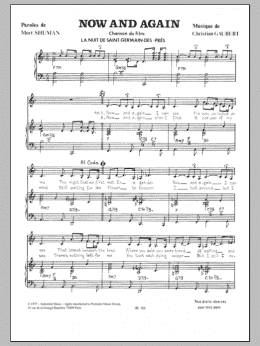 page one of Now And Again (Piano & Vocal)