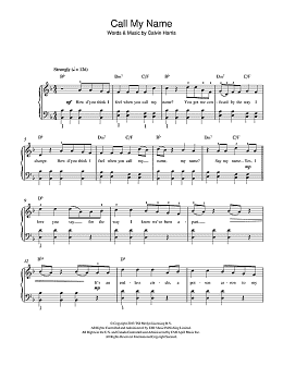 page one of Call My Name (Beginner Piano (Abridged))