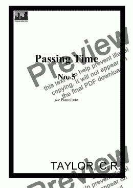 page one of "Passing Time" No.5