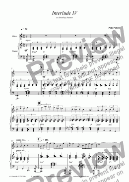 page one of Interlude 4 [Oboe version]