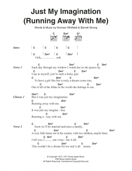 page one of Just My Imagination (Running Away With Me) (Guitar Chords/Lyrics)