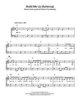page one of Build Me Up Buttercup (Beginner Piano (Abridged))