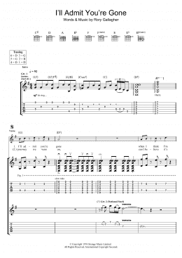 page one of I'll Admit You're Gone (Guitar Tab)