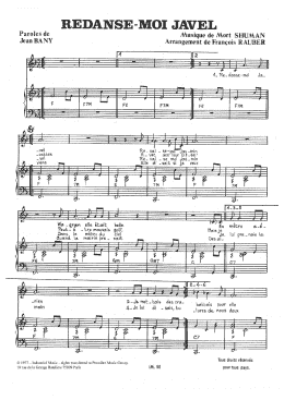 page one of Redanse-Moi Javel (Piano & Vocal)