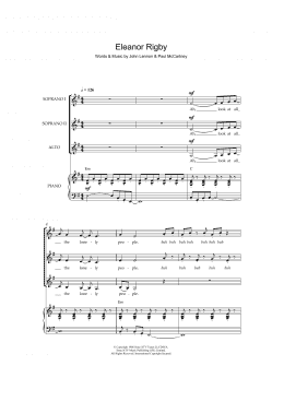 page one of Eleanor Rigby (SSA Choir)
