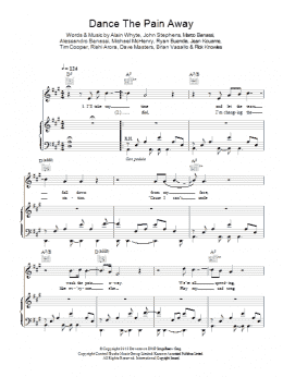 page one of Dance The Pain Away (Piano, Vocal & Guitar Chords)