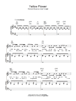 page one of Yellow Flower (Piano, Vocal & Guitar Chords)