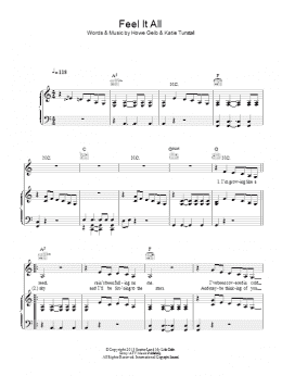 page one of Feel It All (Piano, Vocal & Guitar Chords)