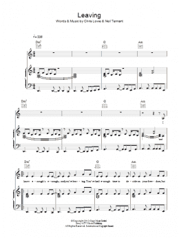 page one of Leaving (Piano, Vocal & Guitar Chords)