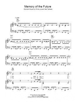 page one of Memory Of The Future (Piano, Vocal & Guitar Chords)