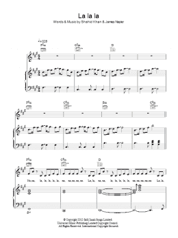 page one of La La La (Piano, Vocal & Guitar Chords)