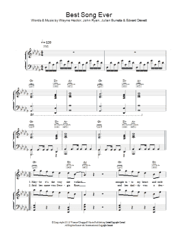 page one of Best Song Ever (Piano, Vocal & Guitar Chords)
