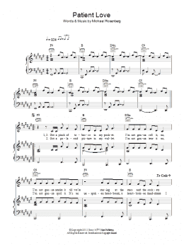 page one of Patient Love (Piano, Vocal & Guitar Chords)