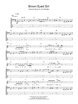 page one of Brown Eyed Girl (Bass Guitar Tab)