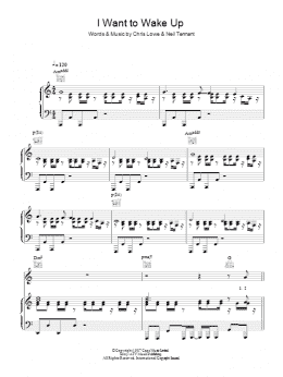 page one of I Want To Wake Up (Piano, Vocal & Guitar Chords)