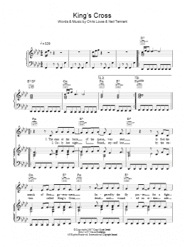 page one of Kings Cross (Piano, Vocal & Guitar Chords)