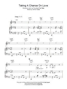 page one of Taking A Chance On Love (Piano, Vocal & Guitar Chords)