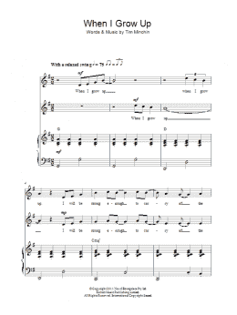 page one of When I Grow Up ('From Matilda The Musical') (2-Part Choir)