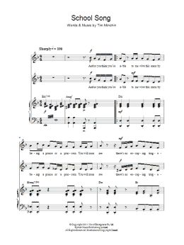 page one of School Song (From 'Matilda The Musical') (Choir)