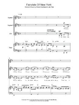 page one of Fairytale Of New York (SSA Choir)