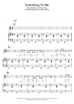 page one of Everything To Me (Piano, Vocal & Guitar Chords)