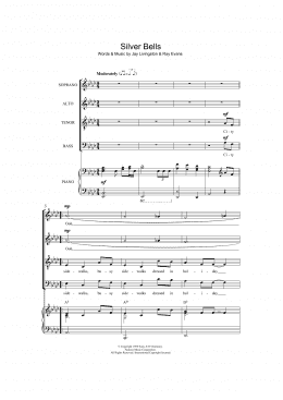 page one of Silver Bells (SATB Choir)