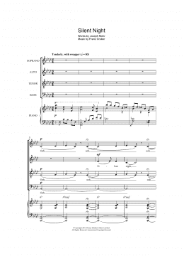 page one of Silent Night (SATB Choir)