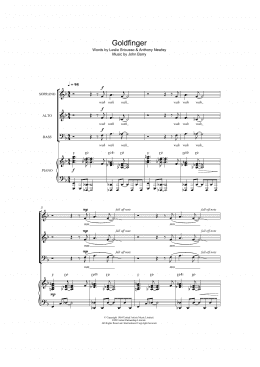 page one of Goldfinger (SAB Choir)