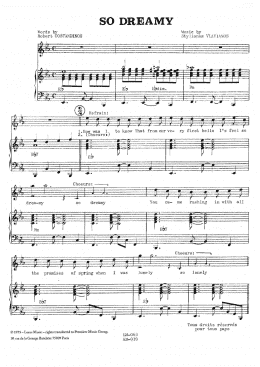 page one of So Dreamy (Piano & Vocal)