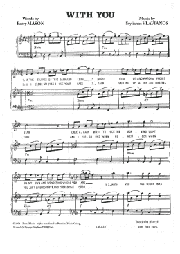 page one of With You (Piano & Vocal)