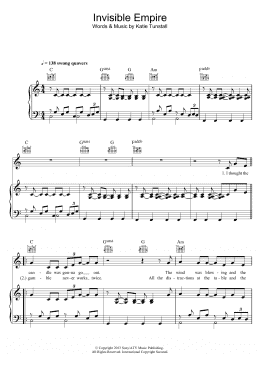 page one of Invisible Empire (Piano, Vocal & Guitar Chords)