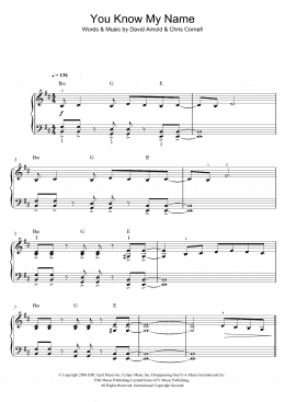 YOU KNOW MY NAME Sheet music for Piano (Solo)