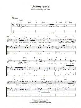 page one of Underground (Bass Guitar Tab)