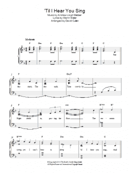 page one of 'Til I Hear You Sing (from Love Never Dies) (Easy Piano)