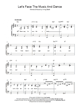 page one of Let's Face The Music And Dance (Easy Piano)