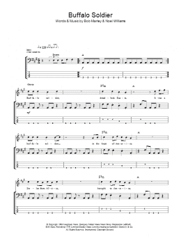 page one of Buffalo Soldier (Bass Guitar Tab)