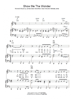 page one of Show Me The Wonder (Piano, Vocal & Guitar Chords)