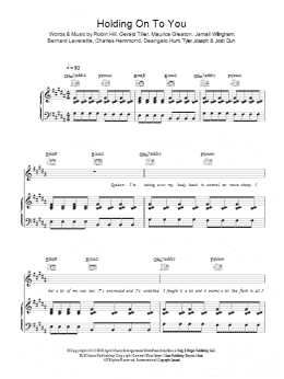 page one of Holding On To You (Piano, Vocal & Guitar Chords)