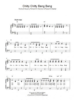 page one of Chitty Chitty Bang Bang (Easy Piano)