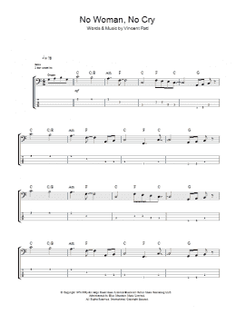 page one of No Woman, No Cry (Bass Guitar Tab)