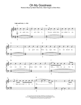 page one of Oh My Goodness (Beginner Piano (Abridged))