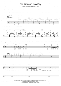 page one of No Woman, No Cry (Drums)