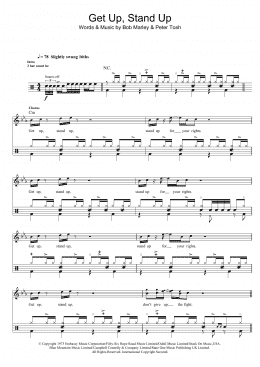 page one of Get Up, Stand Up (Drums)