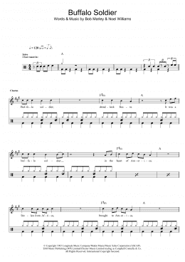 page one of Buffalo Soldier (Drums)