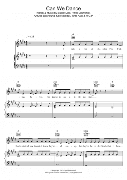 page one of Can We Dance (Piano, Vocal & Guitar Chords)