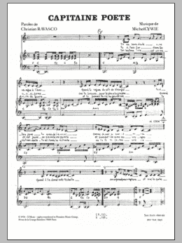 page one of Captaine Poete (Piano & Vocal)