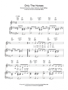 page one of Only The Horses (Piano, Vocal & Guitar Chords)