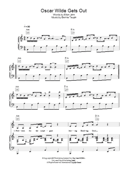 page one of Oscar Wilde Gets Out (Piano, Vocal & Guitar Chords)